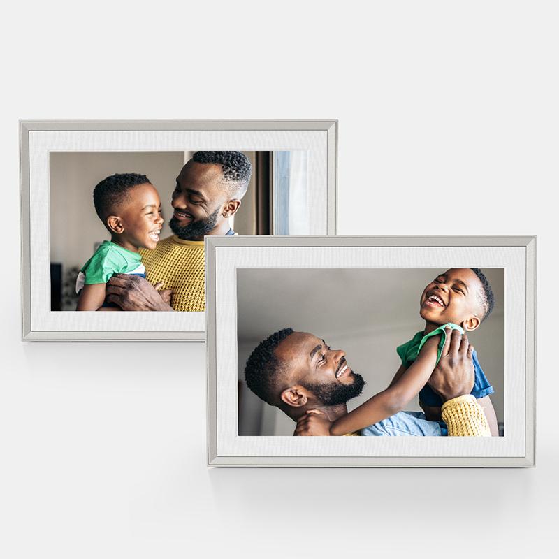 Aura Carver Clay with White Mat Frame
