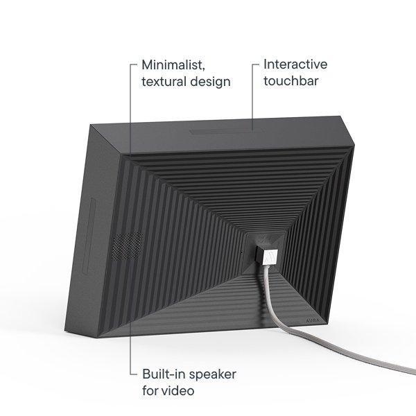 Image showing the back of Aura Graphite Mason Frame and highlighting it's features